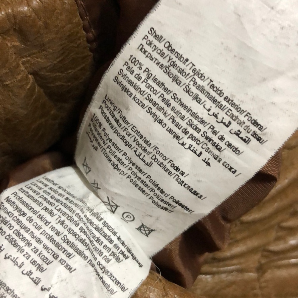 Vero Moda Kassy Short Leather Jacket Size M - Picture 7 of 8